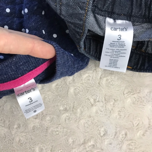 Carter’s Unicorn Rainbow Jacket Quilted 3 Months - Picture 5 of 5